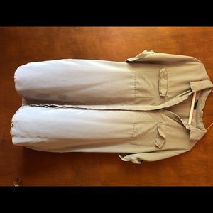 Grey shift dress with pockets